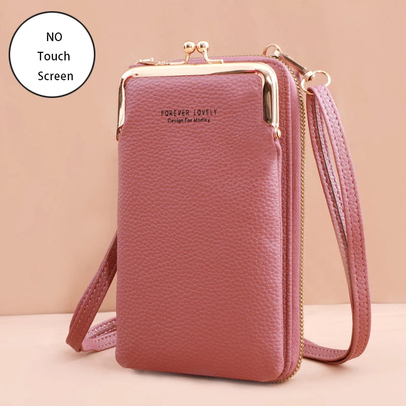 Bolsa Moda Feminina Porta Celular Crossbody Touch Screen