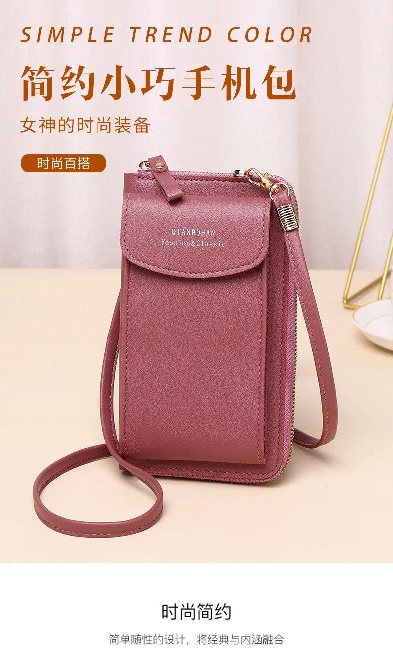 Bolsa carteira crossbody porta-celular