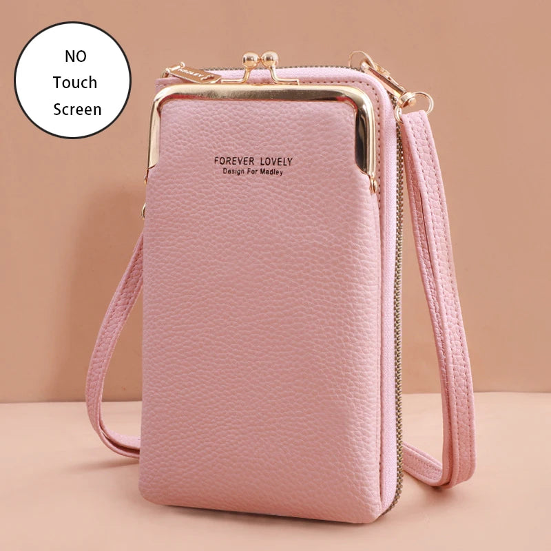 Bolsa Moda Feminina Porta Celular Crossbody Touch Screen