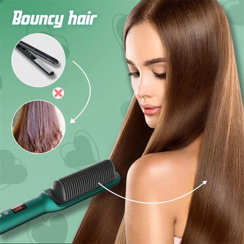 Anion Hair 3 em 1 Escova Alisadora Hidrata