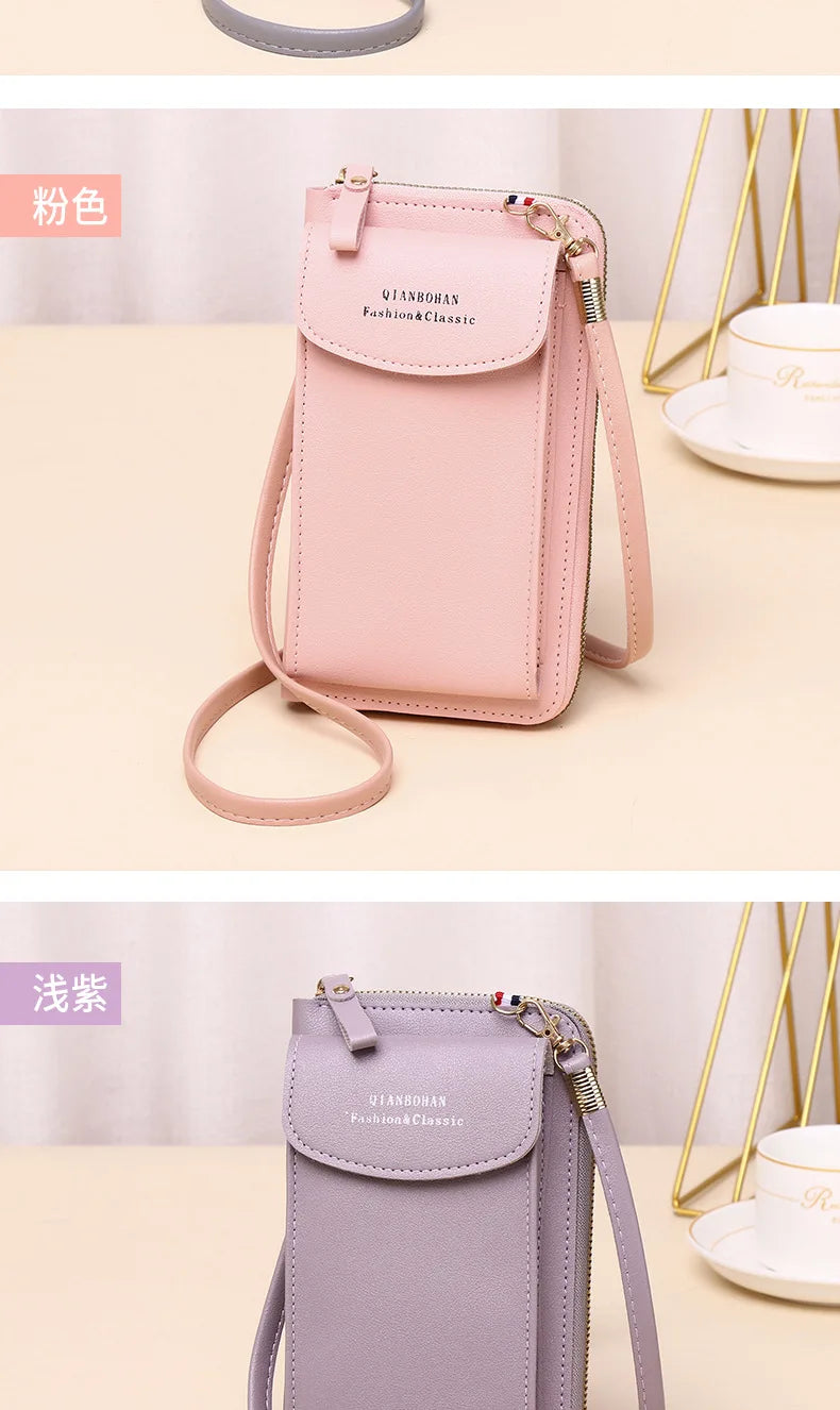 Bolsa carteira crossbody porta-celular