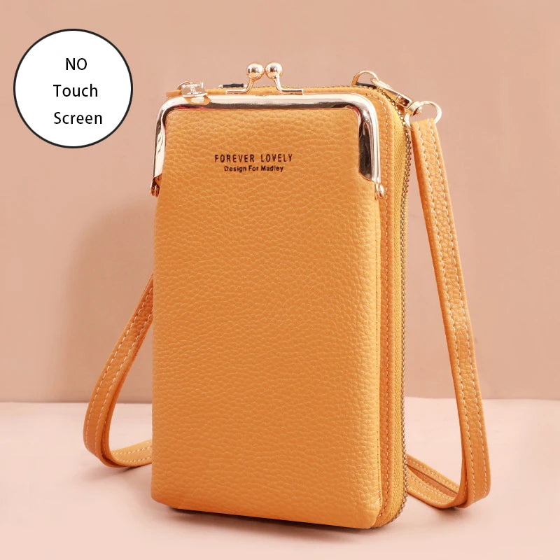 Bolsa Moda Feminina Porta Celular Crossbody Touch Screen