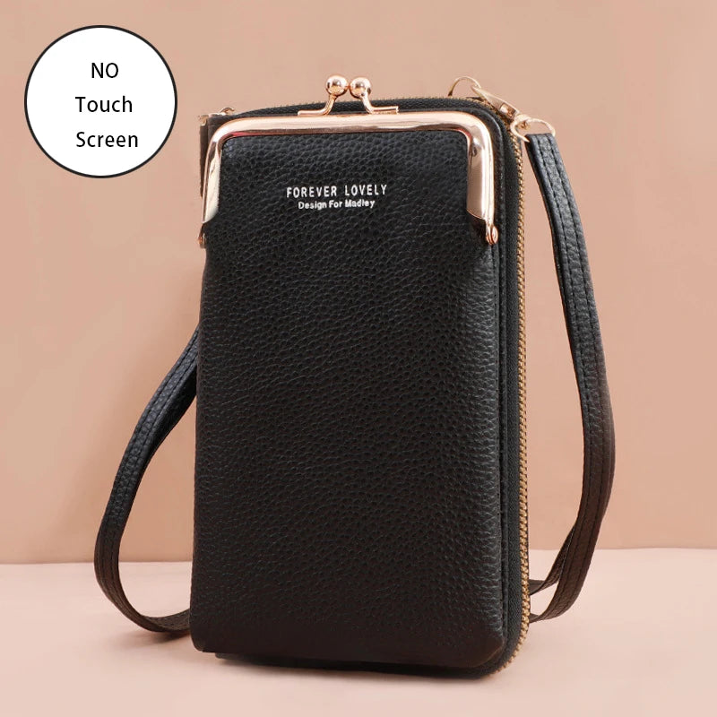 Bolsa Moda Feminina Porta Celular Crossbody Touch Screen