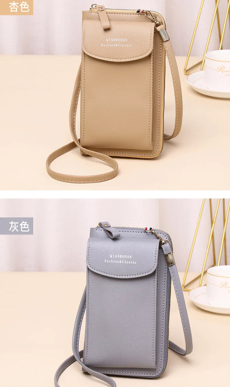 Bolsa carteira crossbody porta-celular