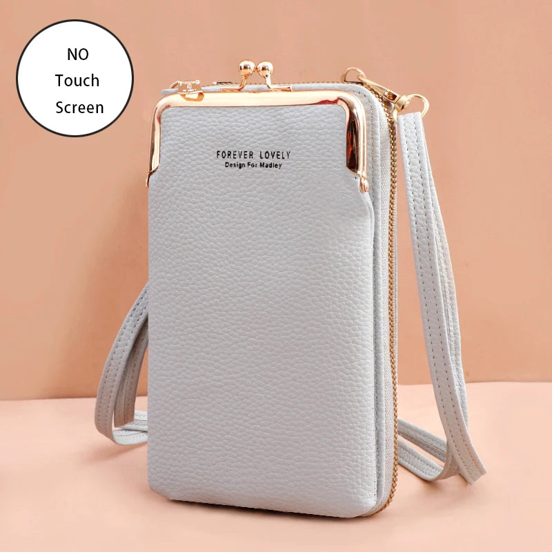 Bolsa Moda Feminina Porta Celular Crossbody Touch Screen