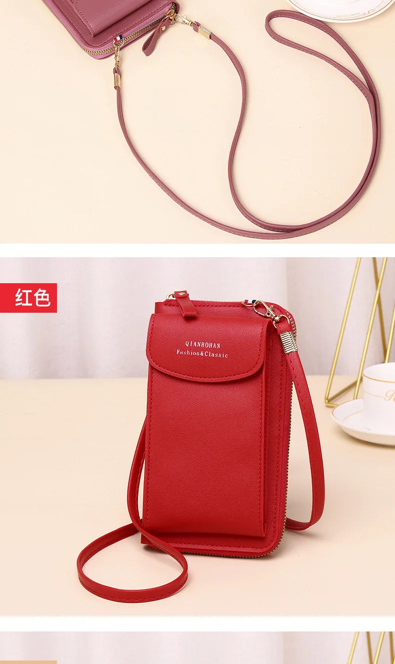 Bolsa carteira crossbody porta-celular