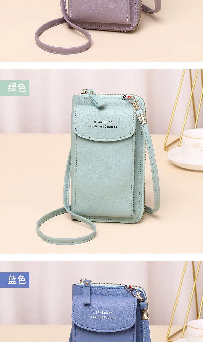 Bolsa carteira crossbody porta-celular