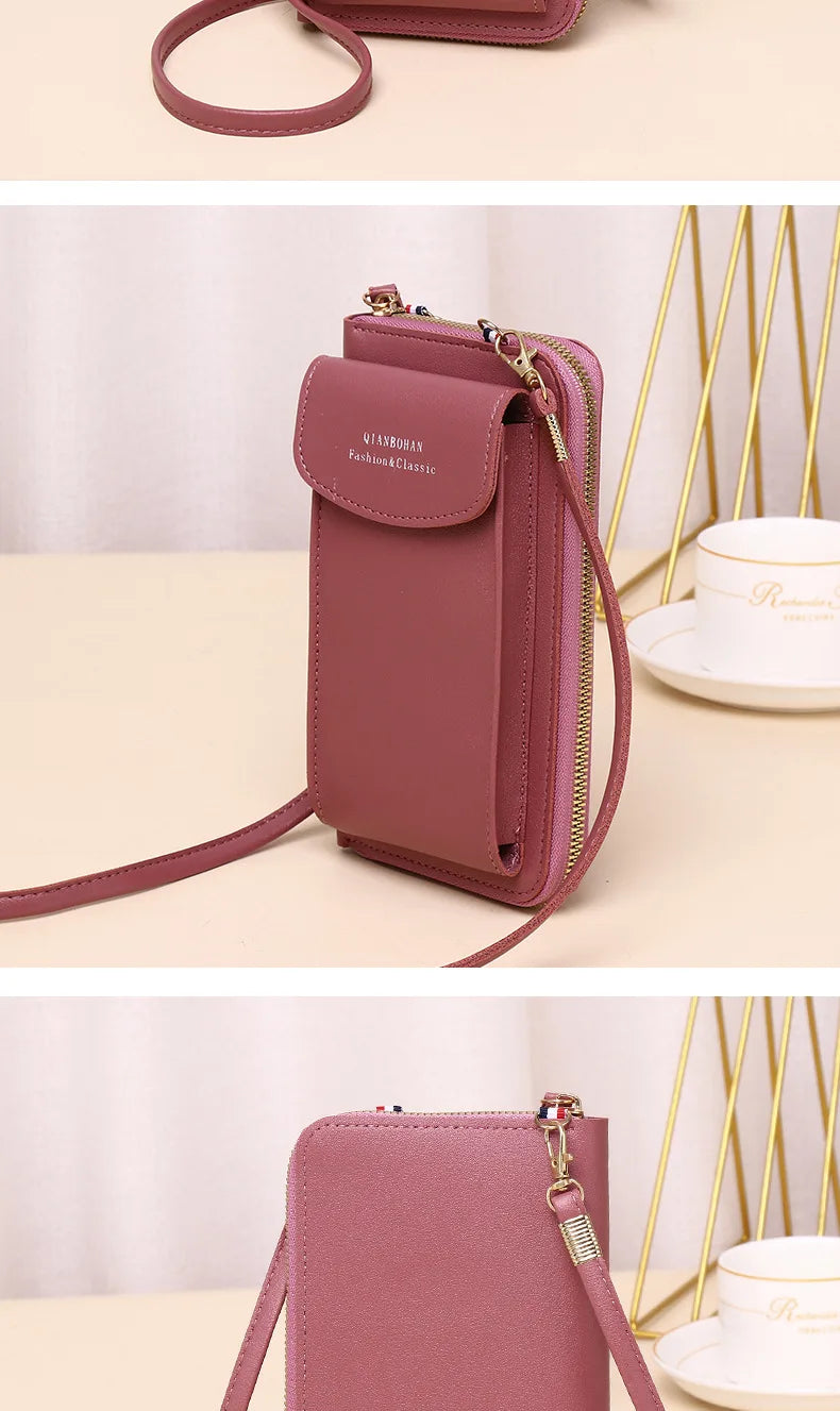 Bolsa carteira crossbody porta-celular