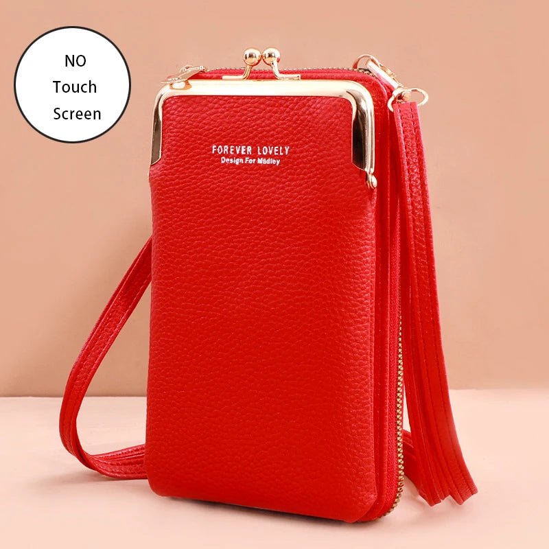 Bolsa Moda Feminina Porta Celular Crossbody Touch Screen