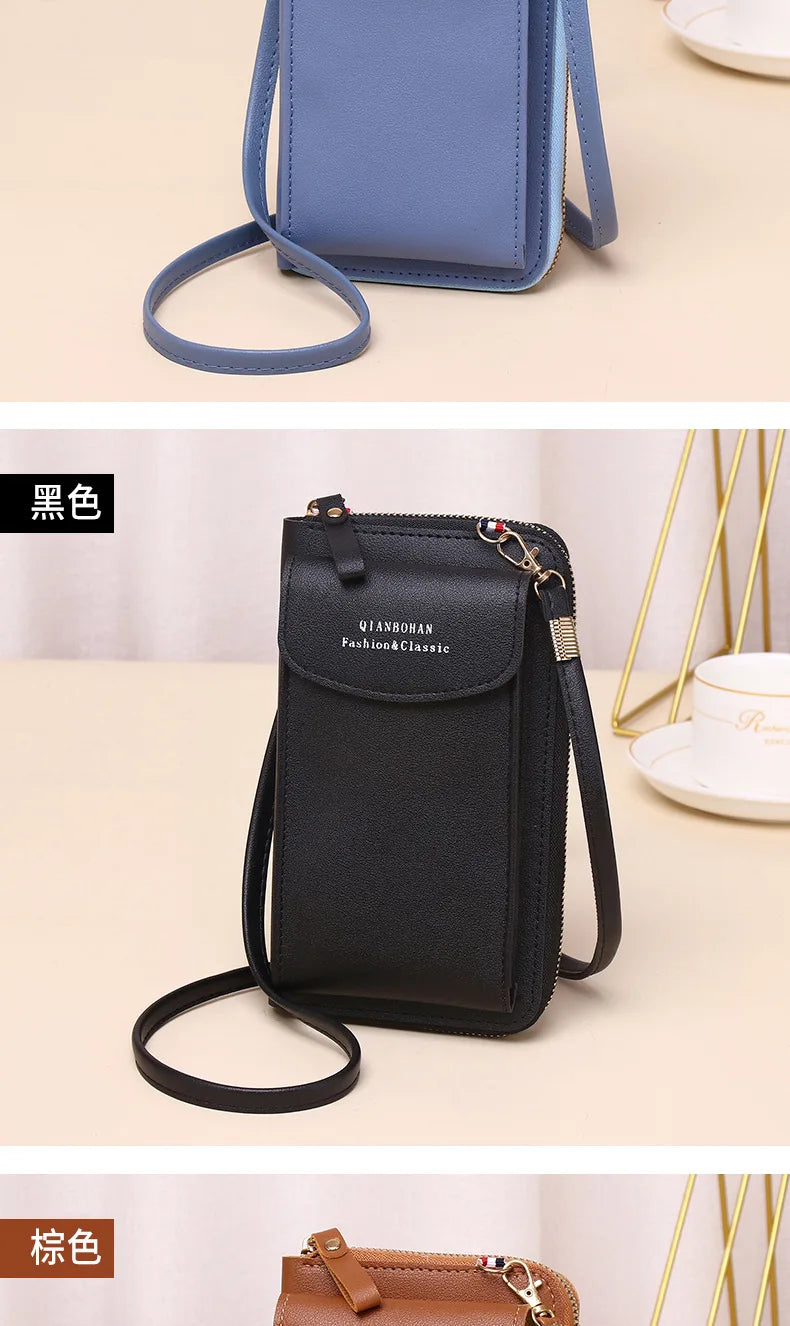 Bolsa carteira crossbody porta-celular