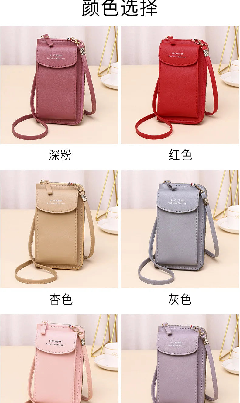 Bolsa carteira crossbody porta-celular